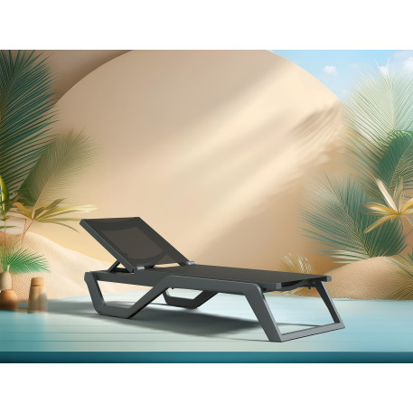 Шезлонг Siesta Rio Pro Dark Grey Black8