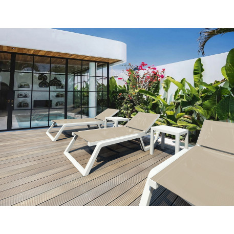 Шезлонг Siesta Rio White Blue8