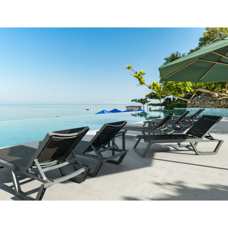 Шезлонг Siesta Rio White Blue9