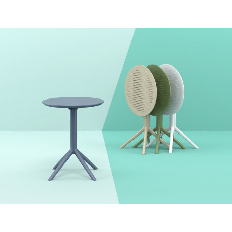 Cтол круглый Siesta Sky Folding Table 60 Dark Grey9
