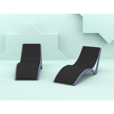 Шезлонг Siesta Slim Dark Grey8