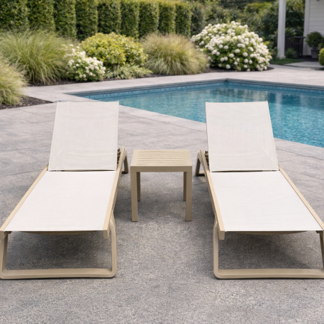 Комплект 2 шезлонга Siesta Tropic + Стол Siesta Ocean Side Table - Taupe3