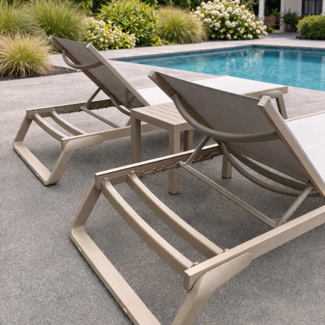 Комплект 2 шезлонга Siesta Tropic + Стол Siesta Ocean Side Table - Taupe5