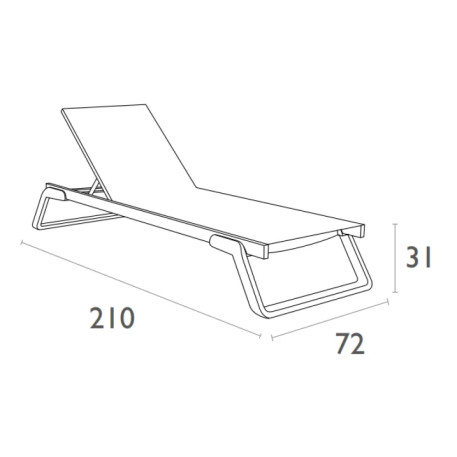 Комплект 2 шезлонга Siesta Tropic + Стол Siesta Ocean Side Table - White Taupe7