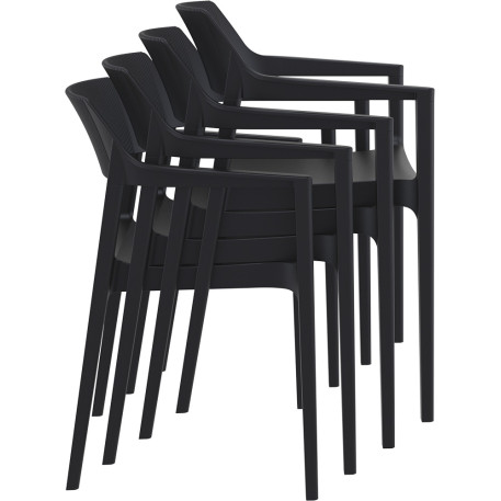 Стул Siesta Tulum Armchair Black7