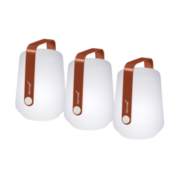 Набір вуличних світильників FERMOB Set Of 3 Balad H12 Red Ochre Червоний
