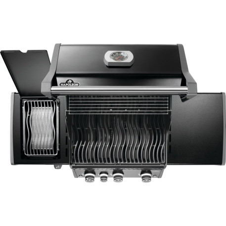 Газовый гриль Napoleon Rogue PRO 425 с боковой горелкой SIZZLE ZONE, черный3