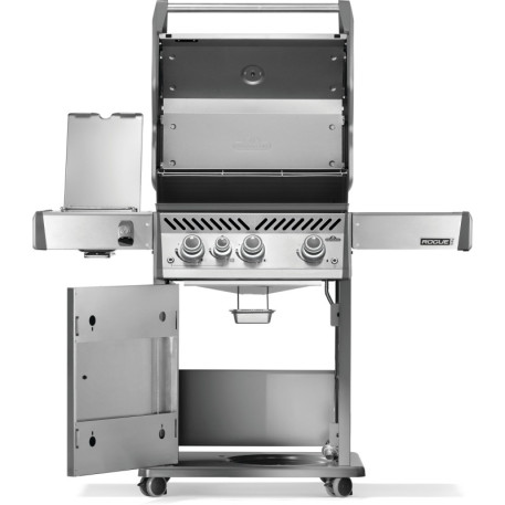 Газовый гриль Napoleon Rogue PRO 425 с боковой горелкой SIZZLE ZONE, нержавеющая сталь4