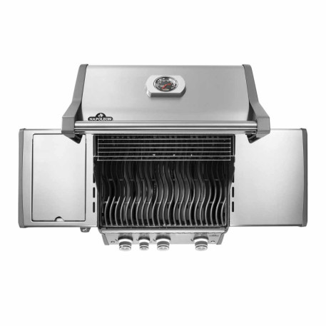 Газовый гриль Napoleon Rogue PRO 425 с боковой горелкой SIZZLE ZONE, нержавеющая сталь8