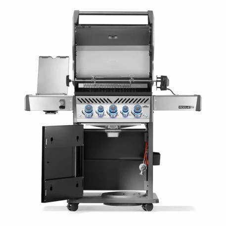 Газовый гриль Napoleon Rogue PRO-S 425 черный, с боковой горелкой SIZZLE ZONE2