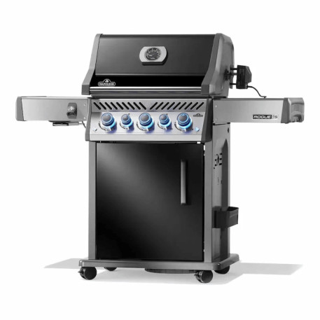 Газовый гриль Napoleon Rogue PRO-S 425 черный, с боковой горелкой SIZZLE ZONE4