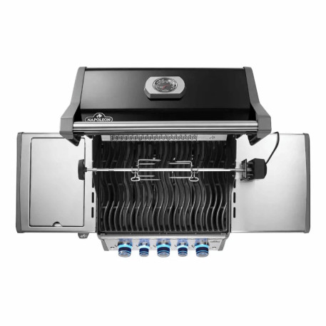 Газовый гриль Napoleon Rogue PRO-S 425 черный, с боковой горелкой SIZZLE ZONE5