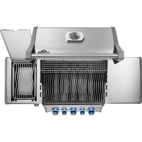 Газовый гриль Napoleon Rogue PRO-S 425, нержавеющая сталь, с боковой горелкой SIZZLE ZONE5