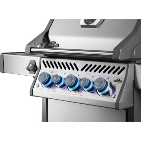 Газовый гриль Napoleon Rogue PRO-S 425, нержавеющая сталь, с боковой горелкой SIZZLE ZONE6