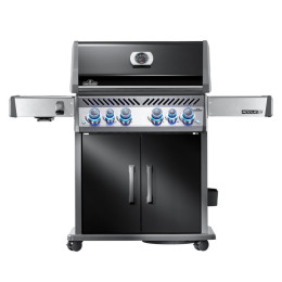 Газовый гриль Napoleon Rogue PRO-S 525, черный, с боковой горелкой SIZZLE ZONE, РОЖЕН В КОМПЛЕКТЕ