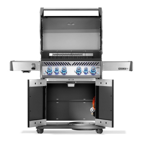 Газовый гриль Napoleon Rogue PRO-S 525, черный, с боковой горелкой SIZZLE ZONE, РОЖЕН В КОМПЛЕКТЕ3