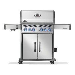 Газовый гриль Napoleon Rogue PRO-S 525, нержавеющая сталь, с боковой горелкой SIZZLE ZONE, РОЖЕН В КОМПЛЕКТЕ