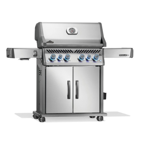 Газовый гриль Napoleon Rogue PRO-S 525, нержавеющая сталь, с боковой горелкой SIZZLE ZONE, РОЖЕН В КОМПЛЕКТЕ1