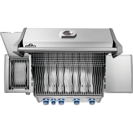 Газовый гриль Napoleon Rogue PRO-S 525, нержавеющая сталь, с боковой горелкой SIZZLE ZONE, РОЖЕН В КОМПЛЕКТЕ3